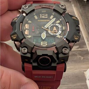 G-Shock Mudmaster Red and Black Watch